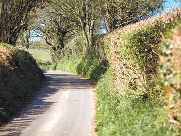 Site access is via country lanes for 0.2 miles