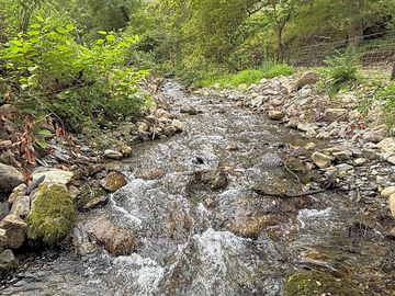 River passing camping site