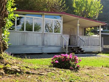 One of the static caravans