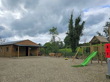 Kids playground, safely enclosed