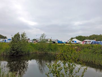 Pitches overlooking the lake