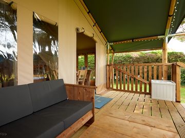 Veranda of the safari tent
