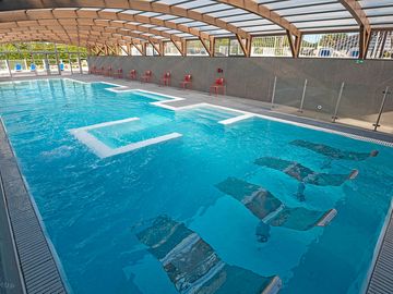 The indoor pool