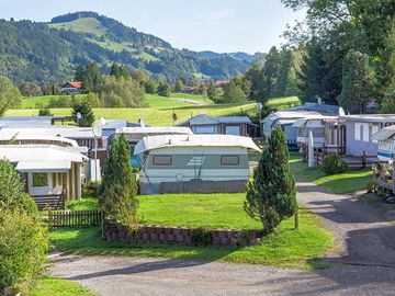 Pitches with mountain views