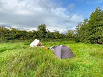 Two tents at the group pitch