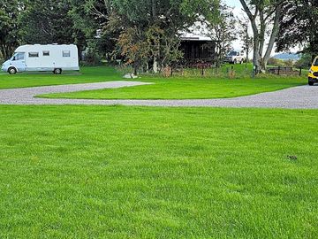 Neatly mown pitches