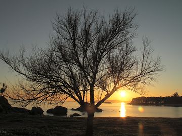 Sunset over cabio beach