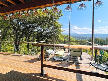 Sun loungers on the terrace