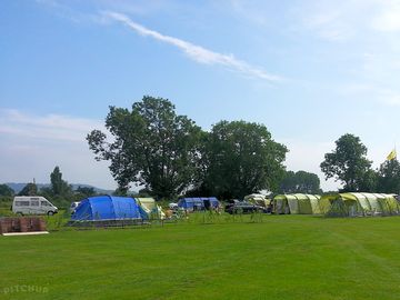 Large mown grass areas for non-electric pitches