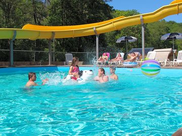 Playing in the pool
