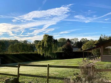 Garden view of the farmhouse
