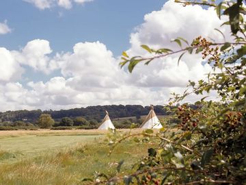 Scenic camping field