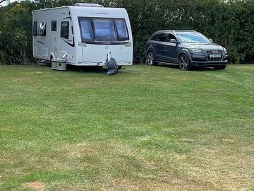 Campervan and touring pitch