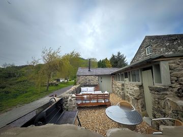 Camping barn outside