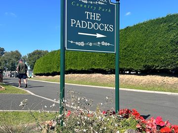 Entrance to the paddocks