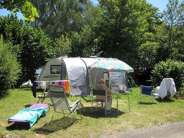 Pitches surrounded by trees