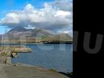 Old head pier and view to croagh patrick