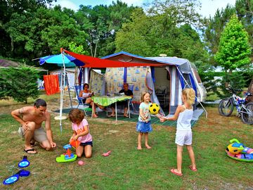 Camping pitches with optional electric