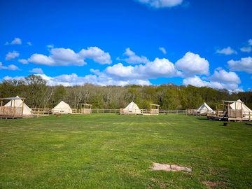 Private glamping area