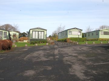 Caravans with neat lawns