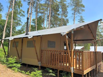 Exterior of the safari tent