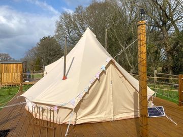 Spacious bell tents