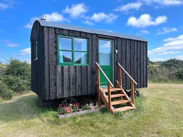 Blackthorn Shepherd's hut is a more basic escape, think of it as an upmarket bell tent.