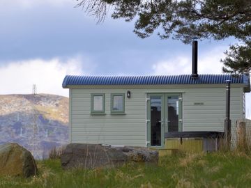 Hut and hot tub