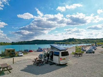 Camping overlooking St Andrews Lakes