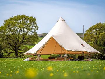 The tent sides can be raised