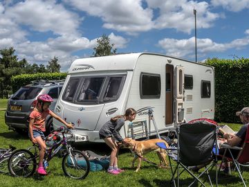 Standard grass touring pitch with electric