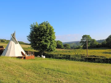 View of the tipi