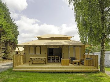 Safari tent exterior
