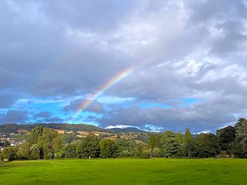 Rainbow over camp crick