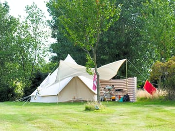Space for bell tent camping