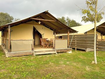 Safari tent exterior