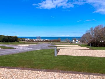 Touring pitch with sea view