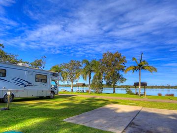 Hardstanding and grass touring pitch