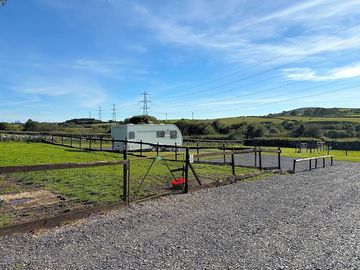 Pitches with view to the north wales hills