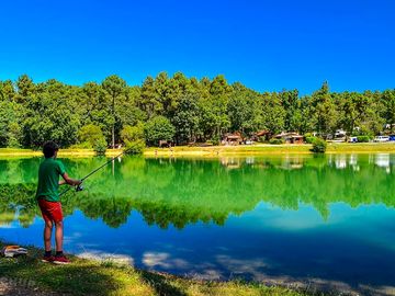 Fishing in the lake