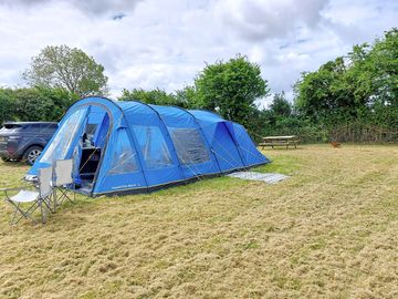 Exterior of the family tent