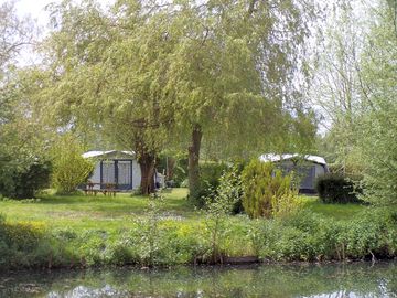 Pitches by the waterside