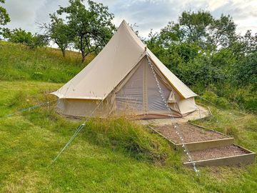 Space for a large tent