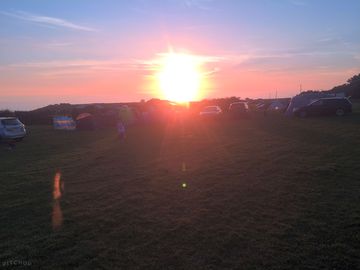 Site at sunset