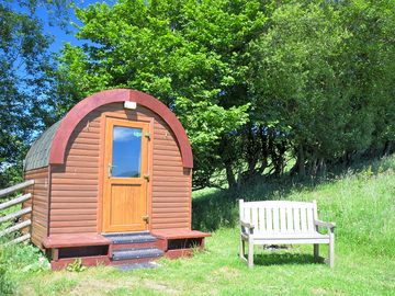 Exterior of the camping pod