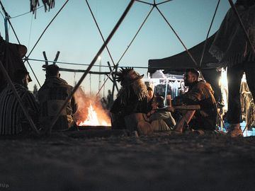 Cozy campfire