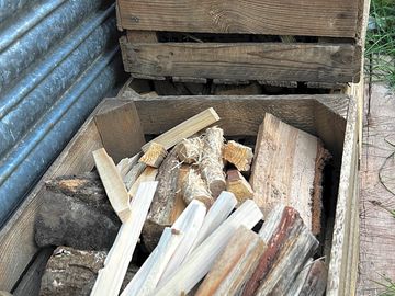 Logs, kindling and firelighters to purchase for fire pits