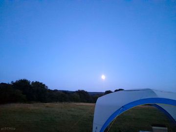 Night view from tent