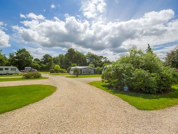 Campsite from reception