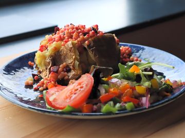 Seasonal dishes at the cairngorm café